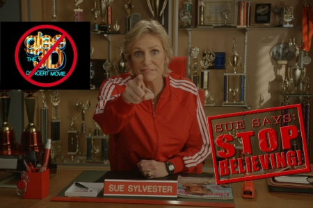 Glee's Sue Sylvester asks you to Stop Believing