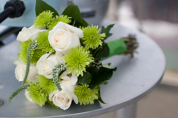 Green wedding bouquet