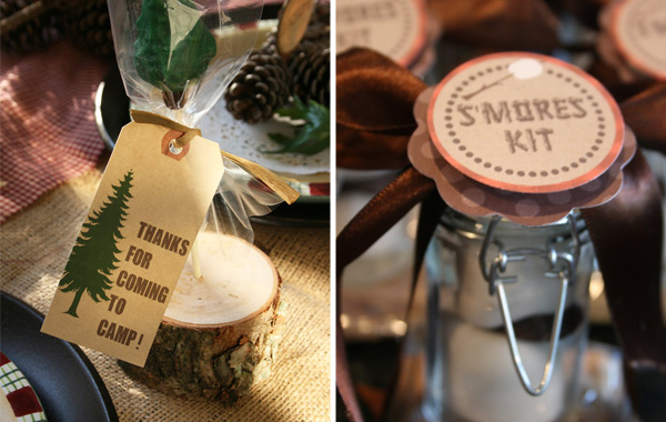 Happy Camper printables from Shindig Parties TO GO
