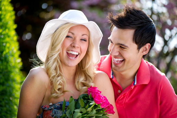 Happy Couple outdoors
