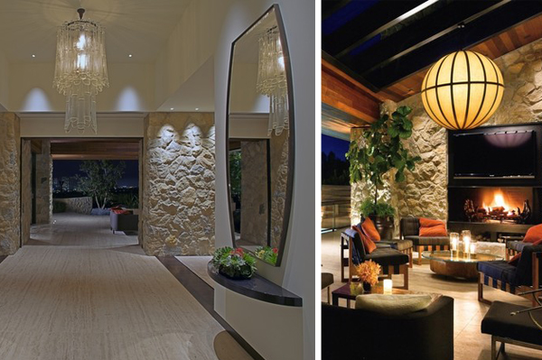 Entryway and living room