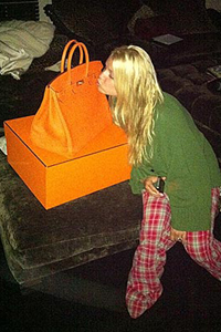 Jessica Simpson Hermes Birkin bag