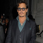 Johnny Depp with glasses