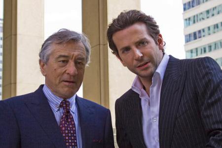 Robert De Niro and Bradley Cooper in Limitless