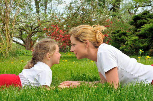 Mom and daughter rhyming