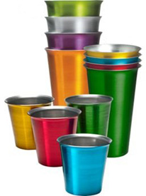 Old-Fashioned Aluminum Tumblers