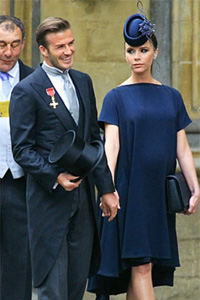 Pregnant Victoria Beckham and David Beckham