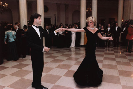 Princess Diana dancing with John Travolta