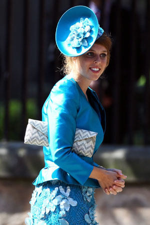 Princess Beatrice at Zara Phillips' wedding