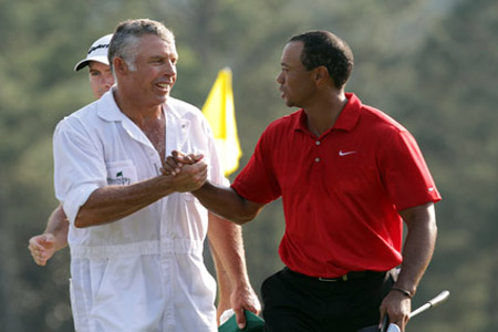 Tiger Woods fired his caddie