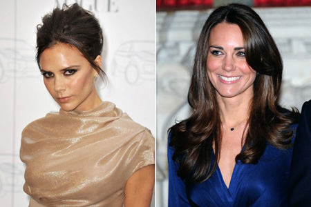 Victoria Beckham and Kate Middleton