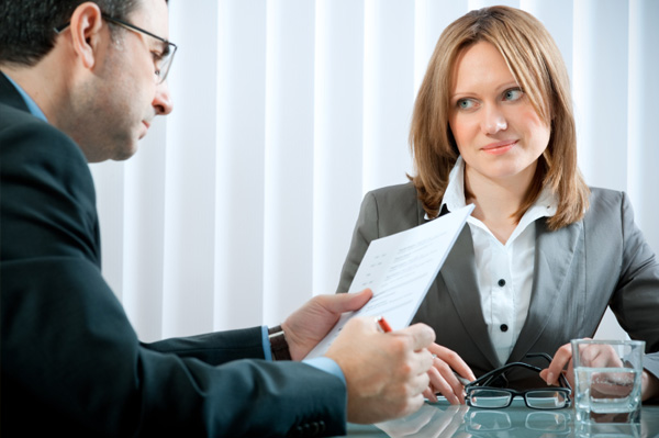 Woman asking for raise