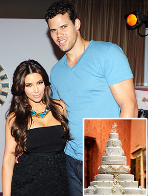 Kim Kardashian Kris Humphries wedding cake