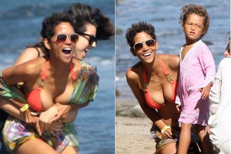 Hally Berry celebrates 45 with her daughter Nahla and their friends