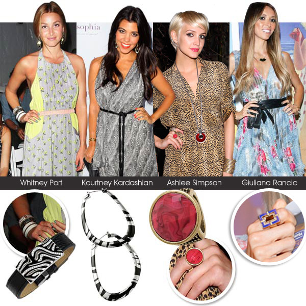 Whitney Port, Kourtney Kardashian, Ashlee Simpson and Giuliana Rancic red carpet fashion