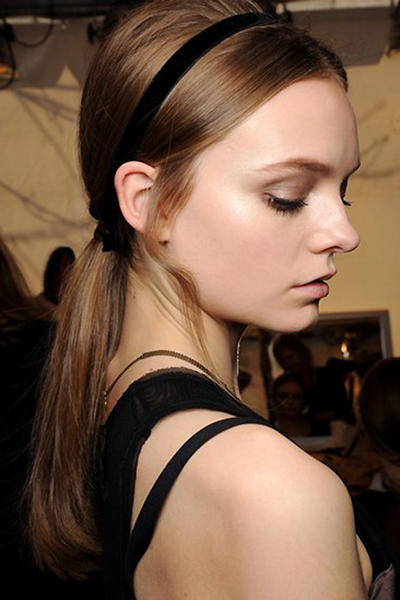 Valentino Fall 2011 Bombshell Ponytail