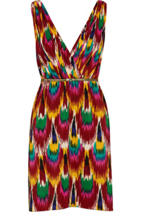Alice + Olivia Alameda Ikat print dress