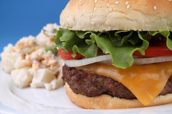 All American burger