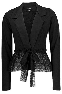 Daytrip black lace blazer.