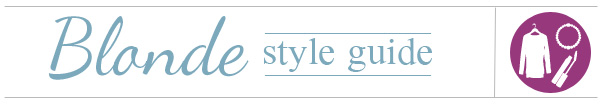 Style guide for blondes