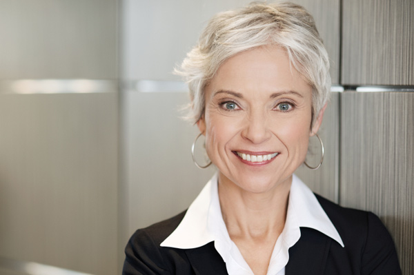 Blush for grey hair
