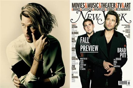 Brad Pitt and Jonah Hill NY Magazine Cover