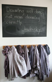 Classroom chalkboard message board