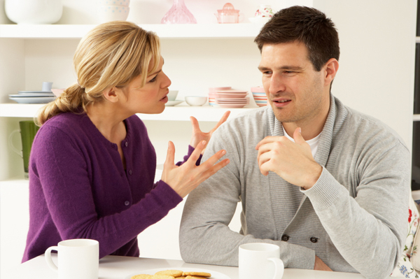 Couple arguing