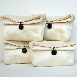 Custom bridesmaid clutches