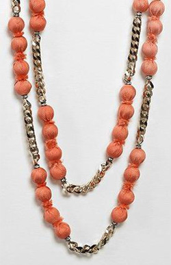 Marie-Laure Chamorel coral layered bead 