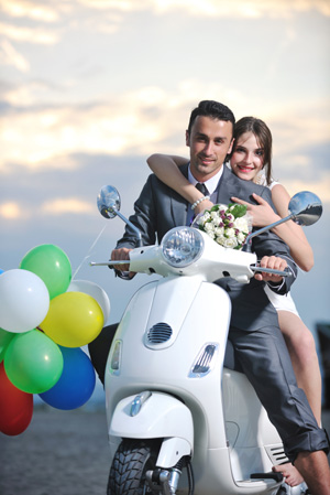 Fun wedding photo