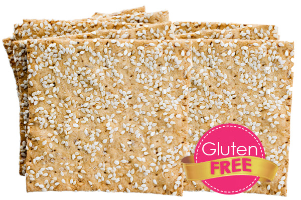 Sesame seed crackers