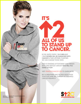 Heidi Klum stands up to cancer