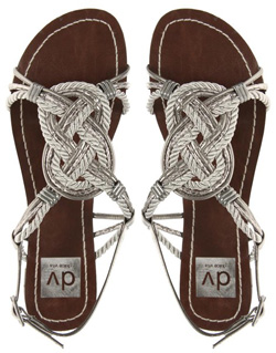 Seen here: Sandals