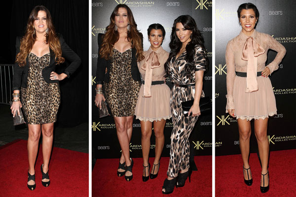 The Kardashian sisters at their Kollection launch party