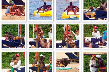 Heidi Klum, Seal and fam in Italy
