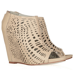 Laser cut leather ankle boots (The Outnet, $99)