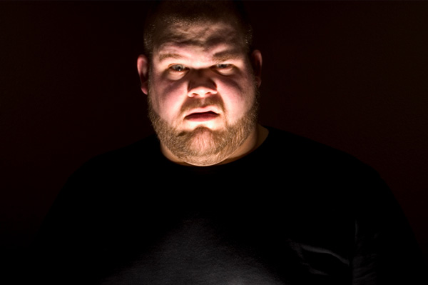 Man telling ghost stories