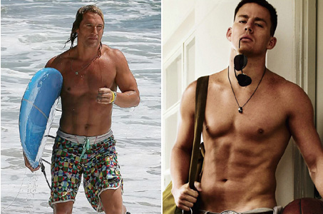 Matthew McConaughey and Channing Tatum shirtless