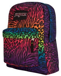 multicolor zebra backpack