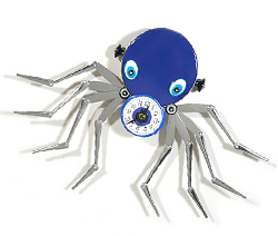 Blue Octopus Everyday Object Clock Sculpture