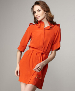 Orange mini dress