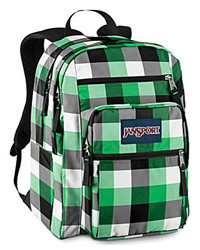 plaid backpack