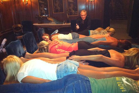 Playboy Playmates planking