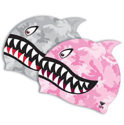 Shark swim cap