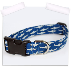 Shark bite dog collar
