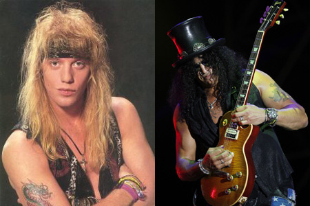 Jani Lane and Slash