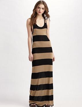Joie Soft striped maxi dress