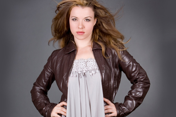 Woman wearing blazer