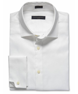 A man's white dress shirt or chambray shirt